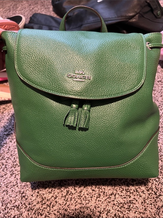 coach green backpack The Originals Glovetanned Leather Turnlock : Clothing, Shoes & Jewelry Handle with 2 1/4 drop Sprint Backpack In Colorblock Signature